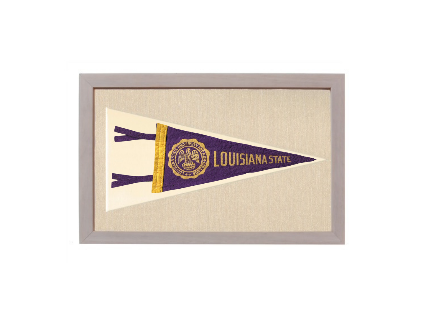 Vintage Louisiana State University (LSU) Pennant