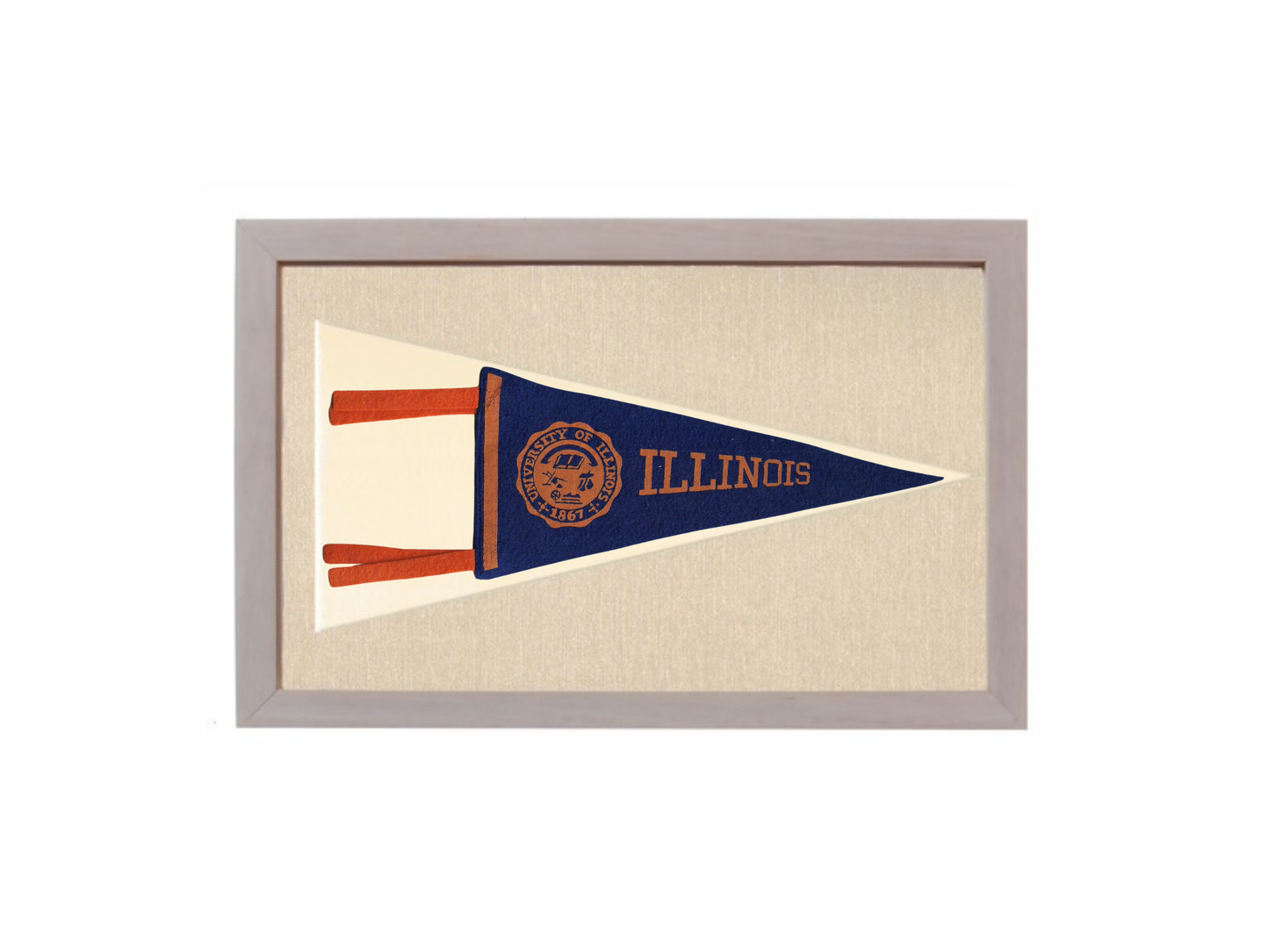 Vintage Illinois Pennant