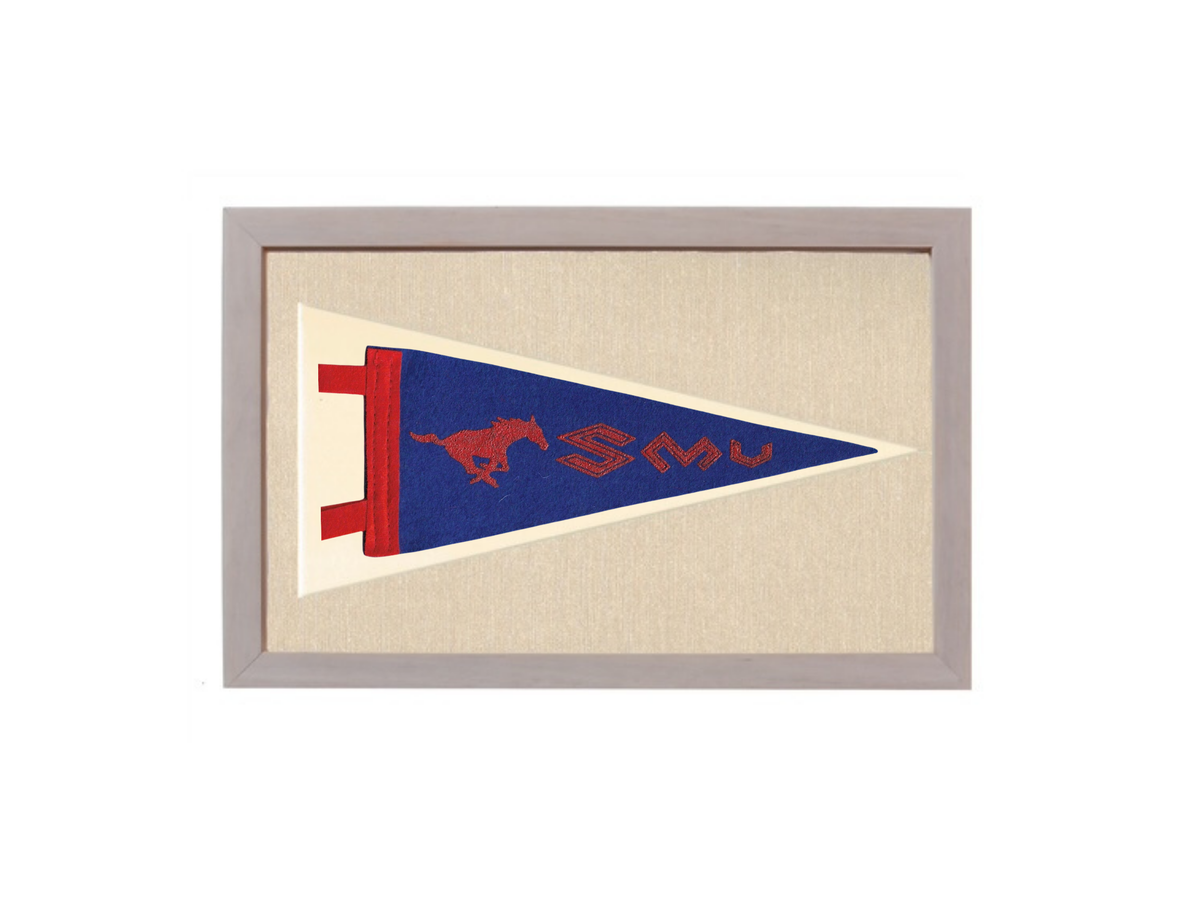 Vintage Southern Methodist University Pennant