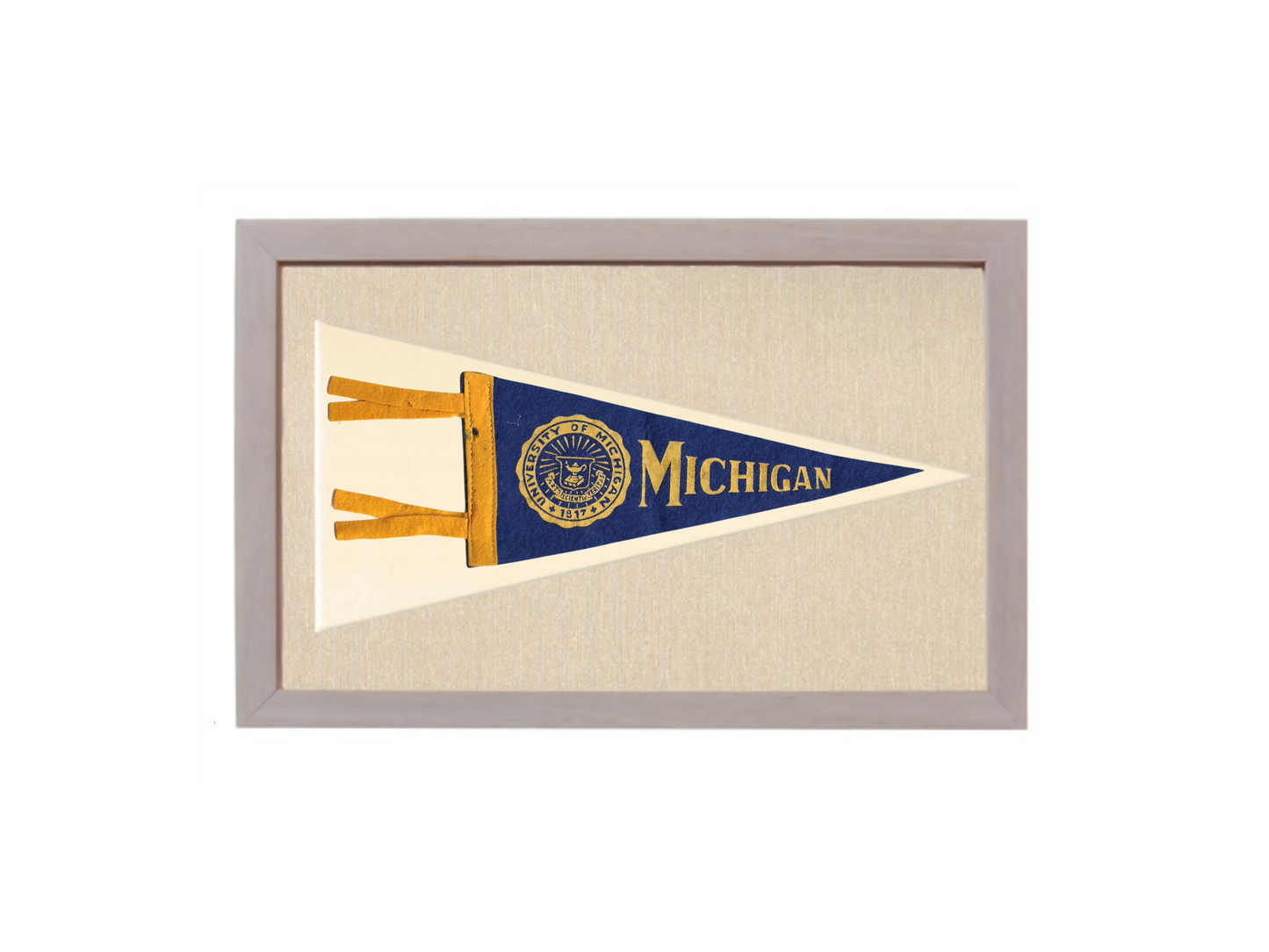 Vintage Michigan Pennant