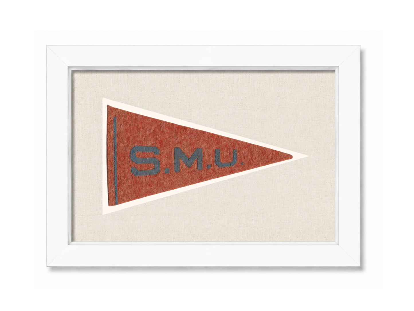 Vintage Southern Methodist University Pennant