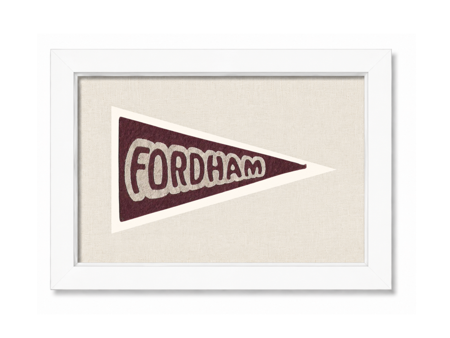 Vintage Fordham University Pennant