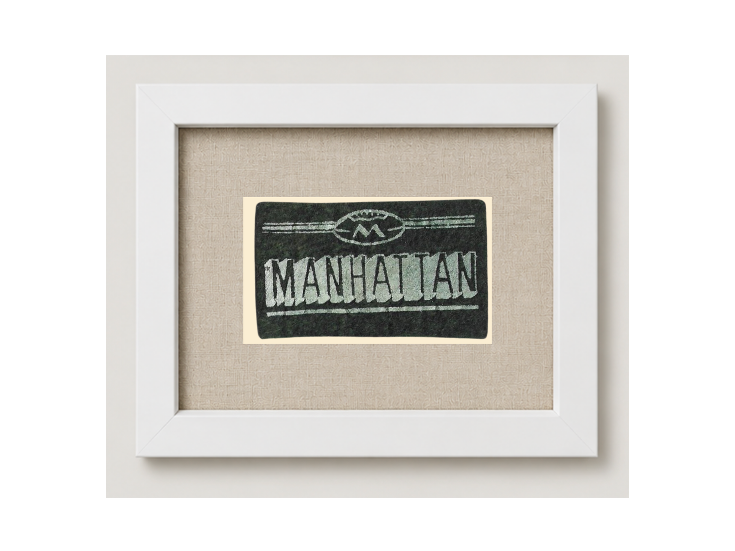 Vintage Manhattan University Candy Felt