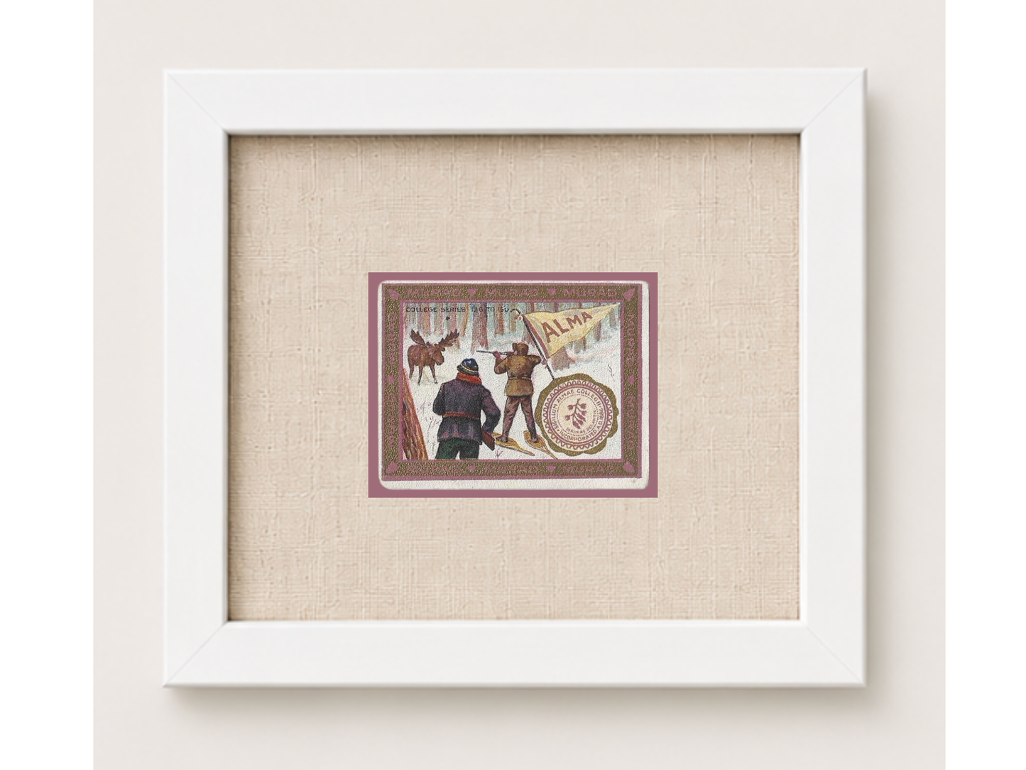 Vintage Alma University Tobacco Card