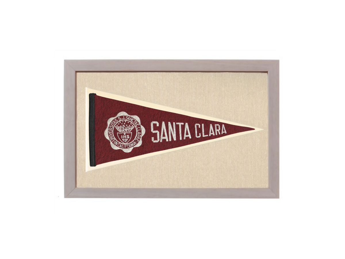 Vintage Santa Clara University Pennant
