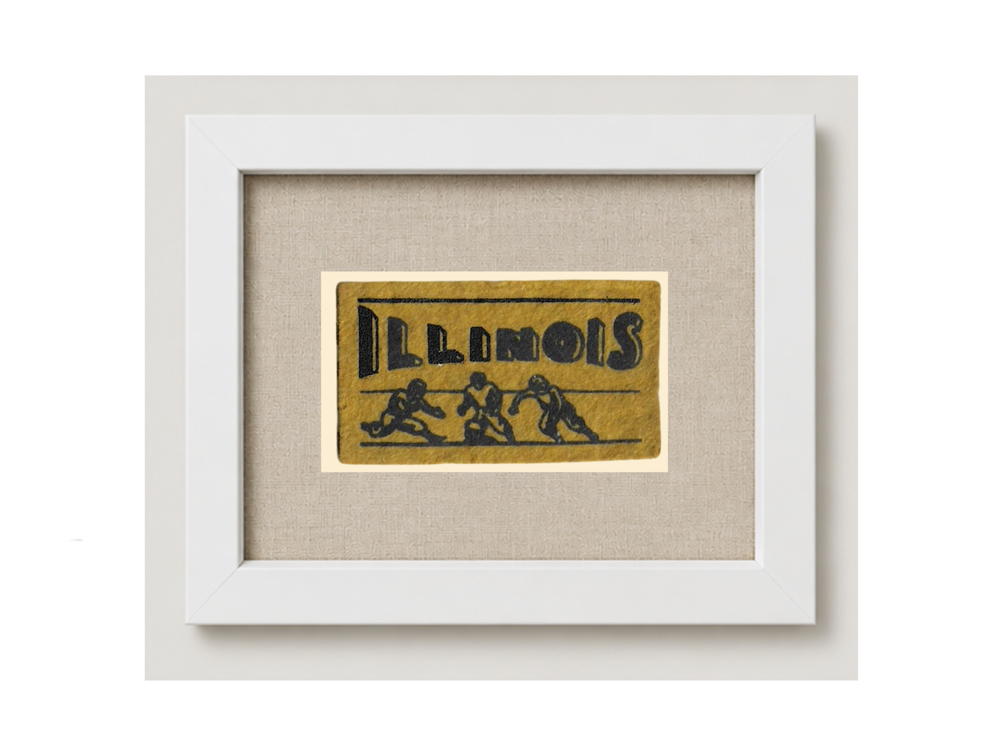 Vintage University of Illinois Candy Felt