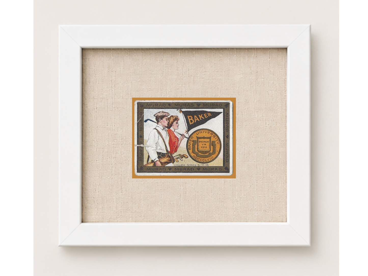 Vintage Baker College Tobacco Card