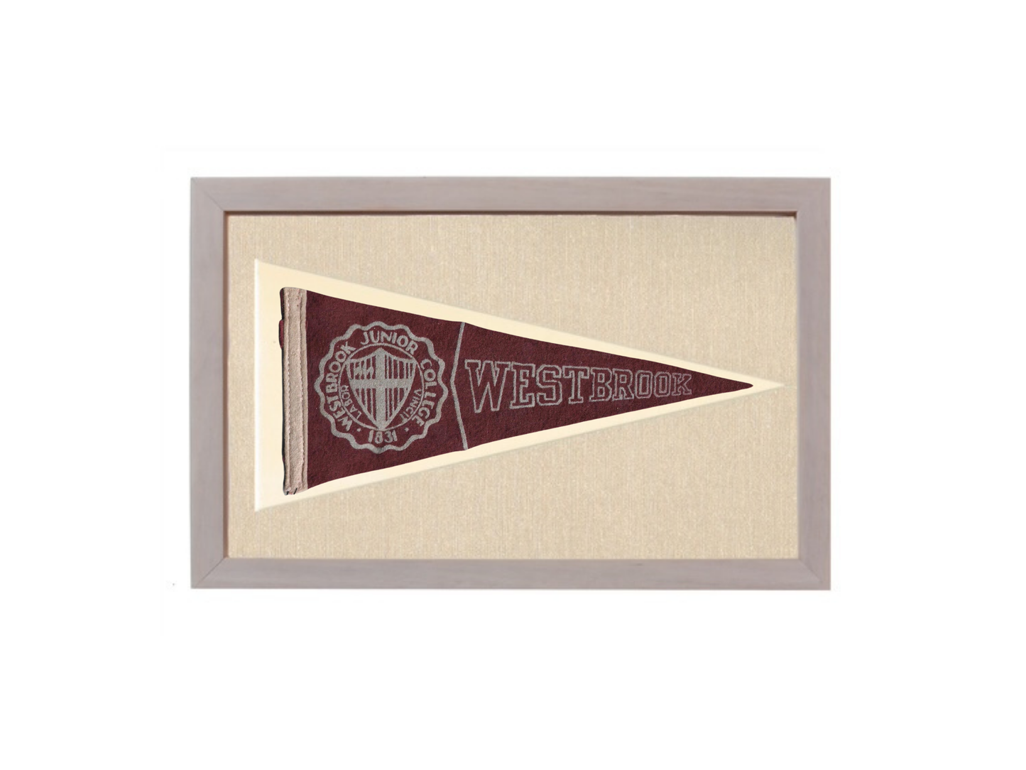 Vintage Westbrook Junior college Pennant