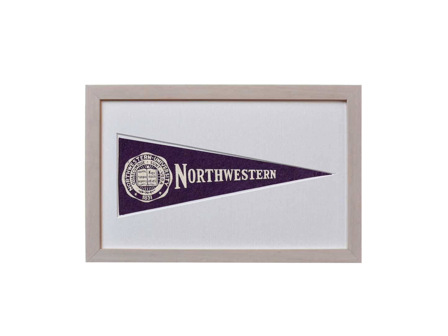 Vintage Northwestern University Hormel Pennant