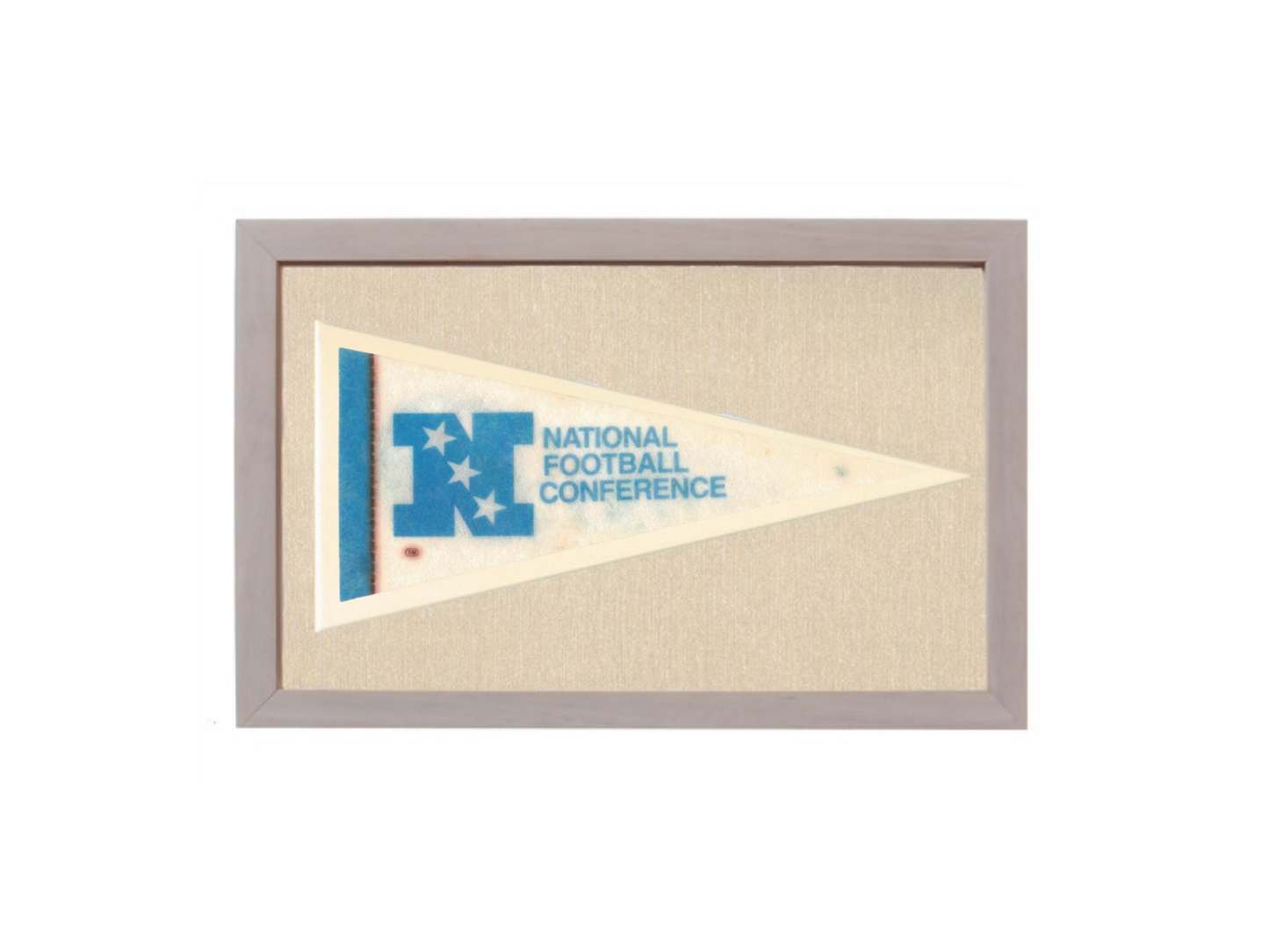 Vintage National Football Conference NFL Pennant circa 1970s