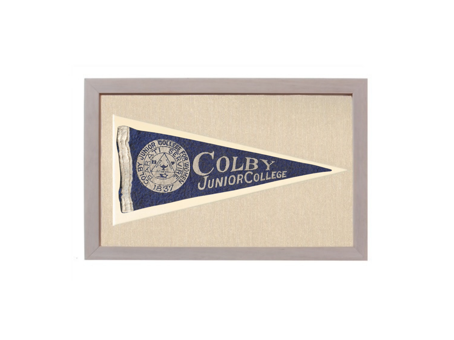 Vintage Colby Junior College Pennant