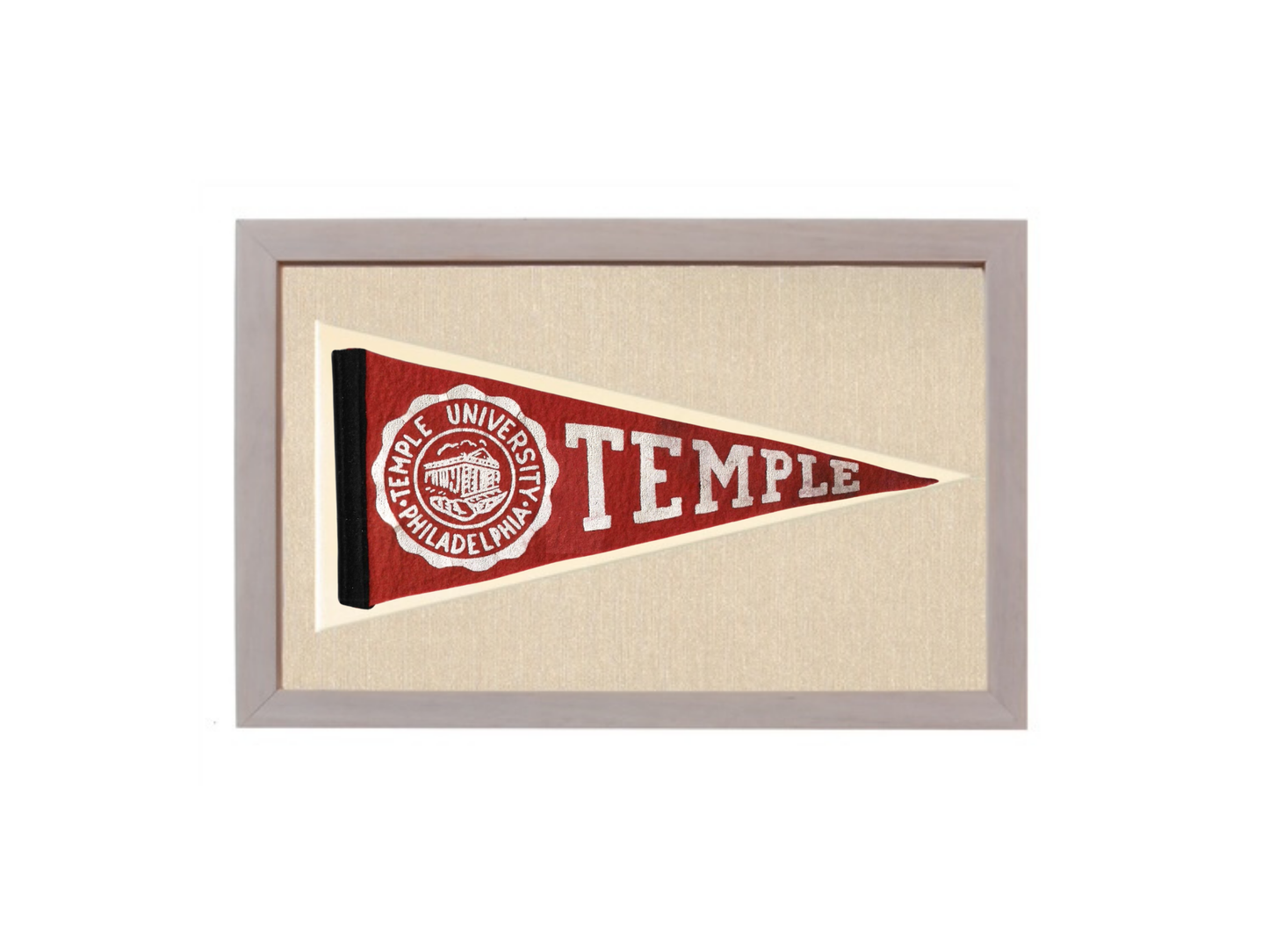 Vintage Temple University Pennant