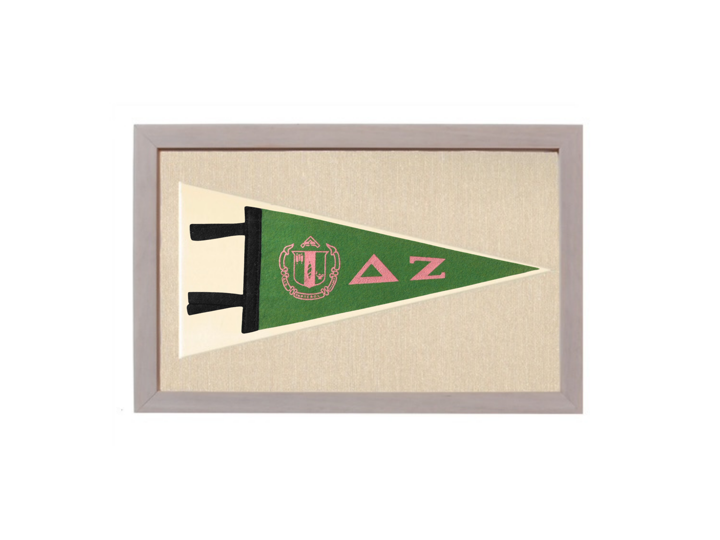 Vintage Delta Zeta Sorority Pennant