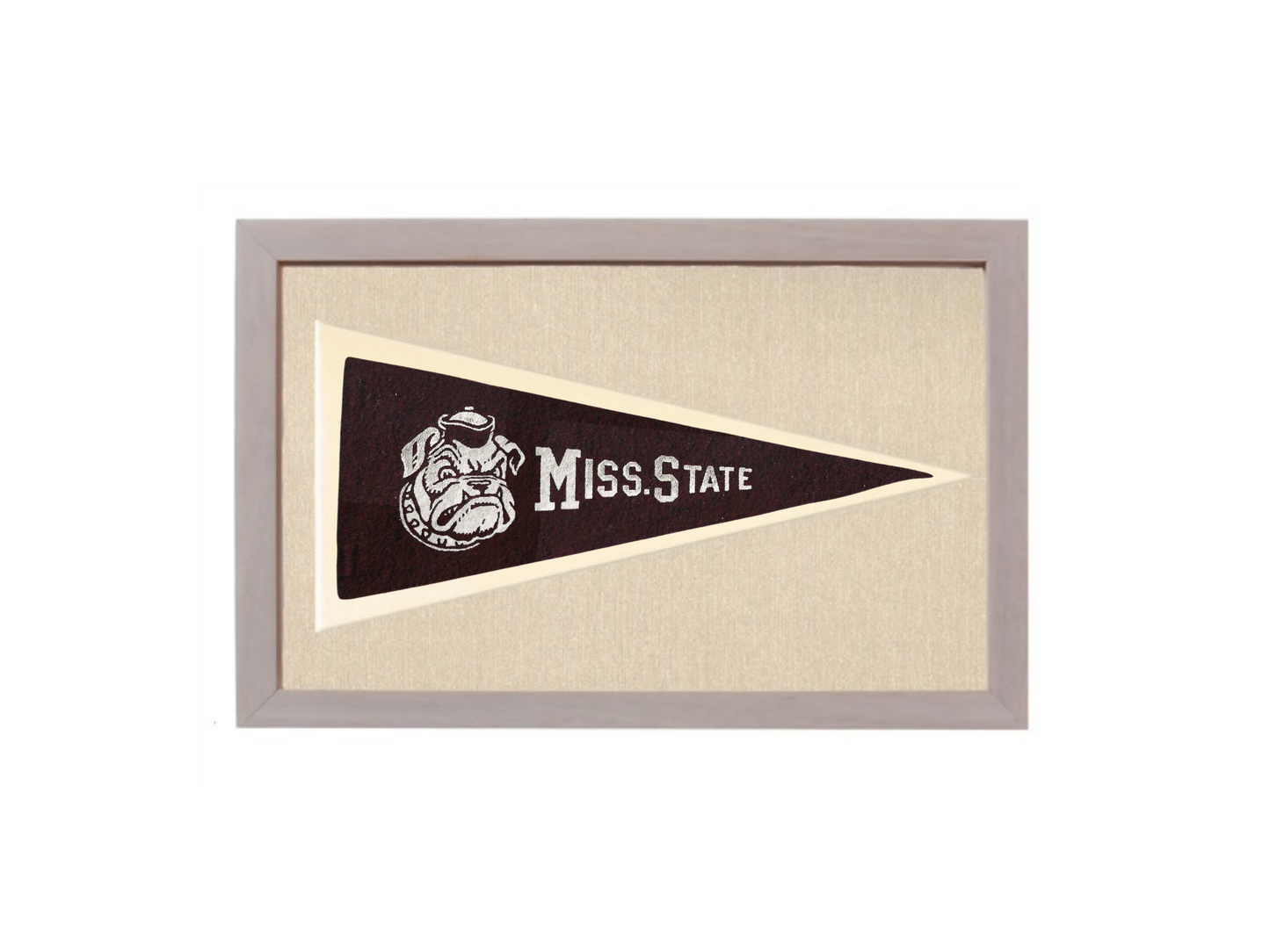 Vintage Mississippi State College Pennant (circa 1940)