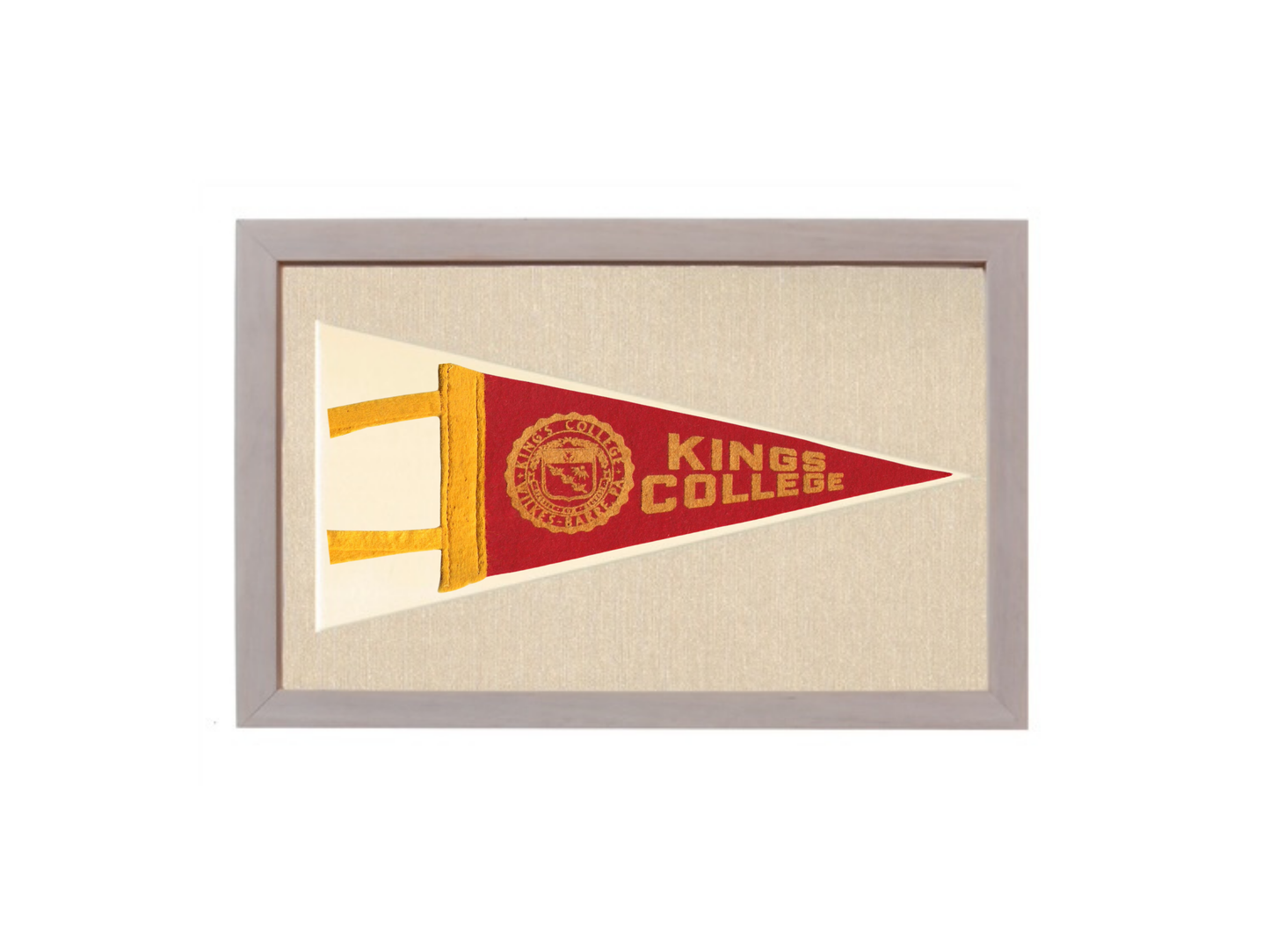 Vintage Kings College Pennant