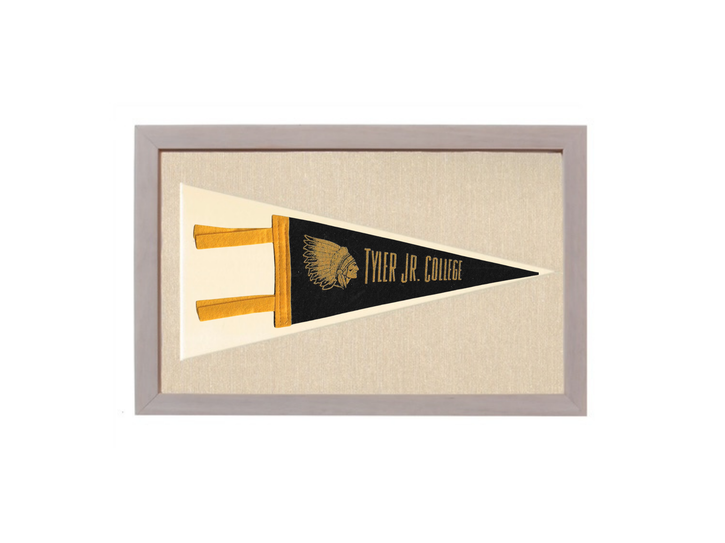Vintage  Tyler Jr. College Pennant