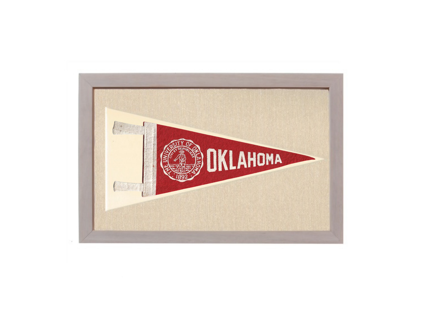 Vintage University of Oklahoma Pennant