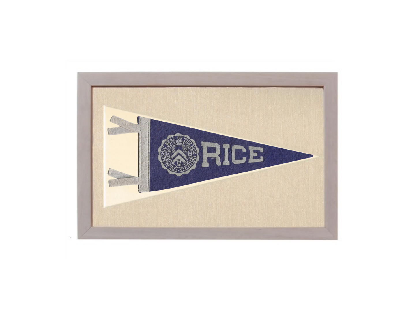 Vintage Rice University Pennant