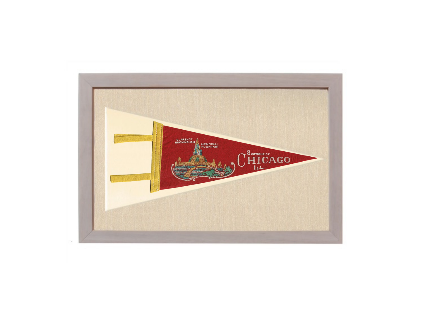 Vintage Chicago City Pennant