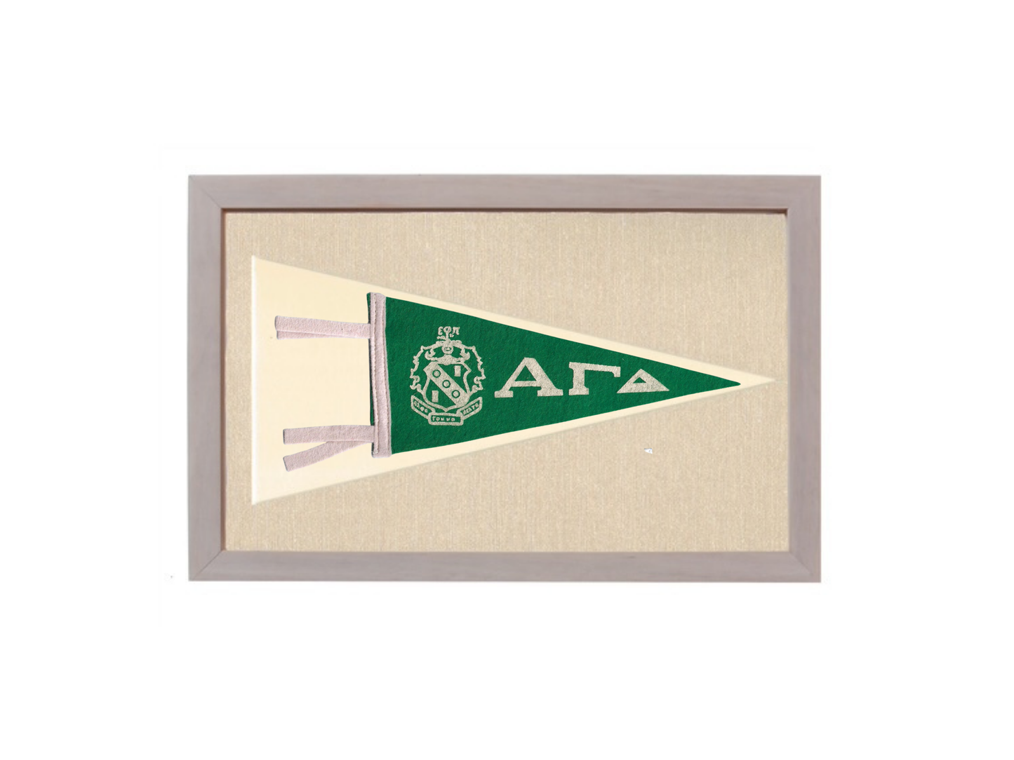 Vintage Alpha Gamma Delta Sorority Pennant