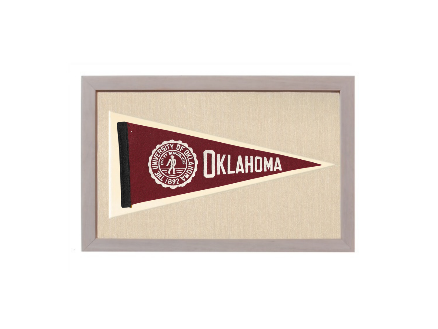 Vintage University of Oklahoma Pennant
