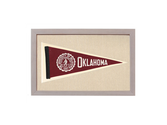 Vintage University of Oklahoma Pennant