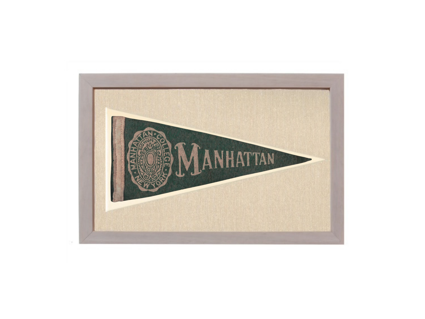 Vintage Manhattan College Pennant