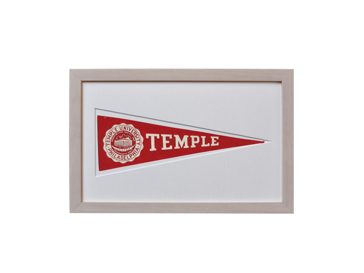 Vintage Temple University Hormel Pennant