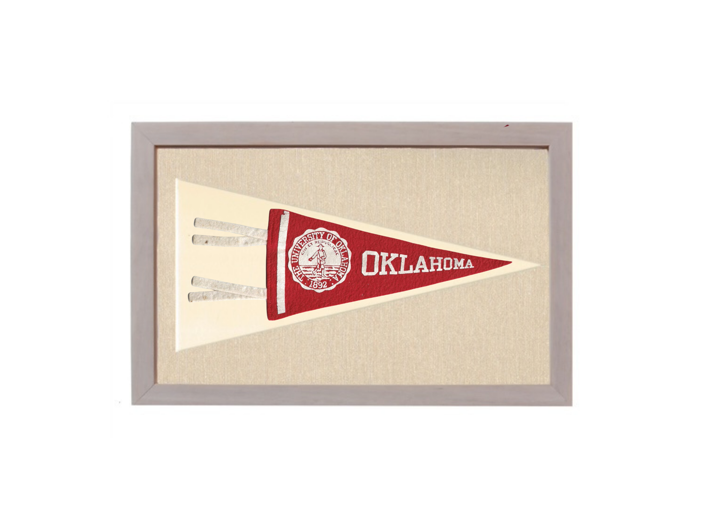 Vintage University of Oklahoma Pennant