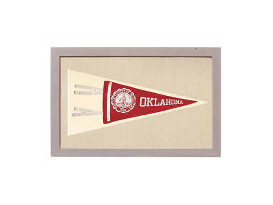 Vintage University of Oklahoma Pennant