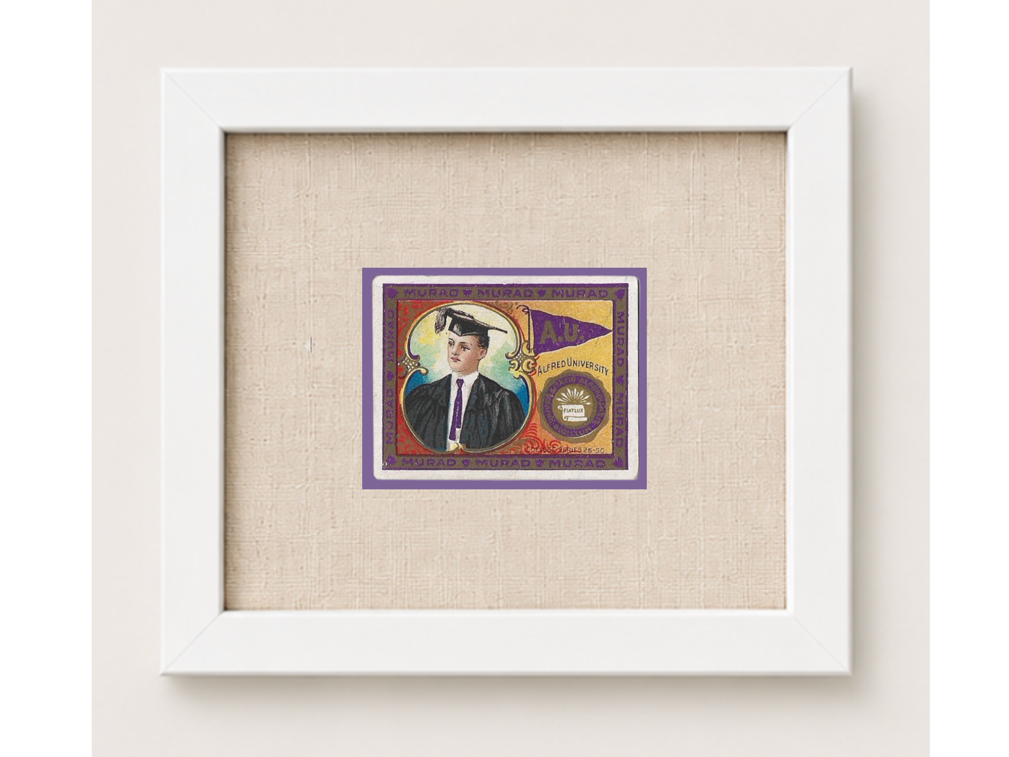 Vintage Alfred University Tobacco Card