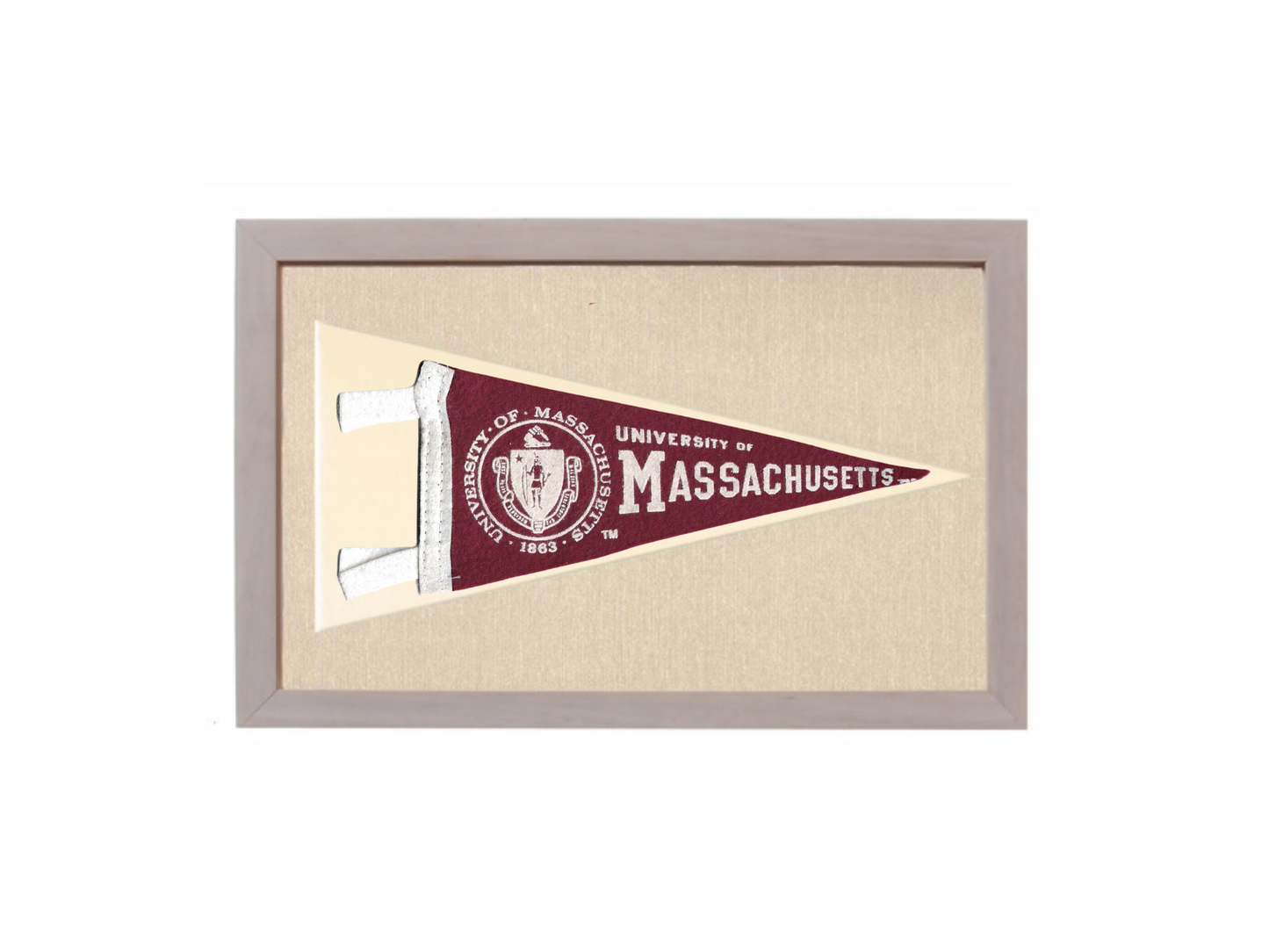 Vintage UMass Pennant
