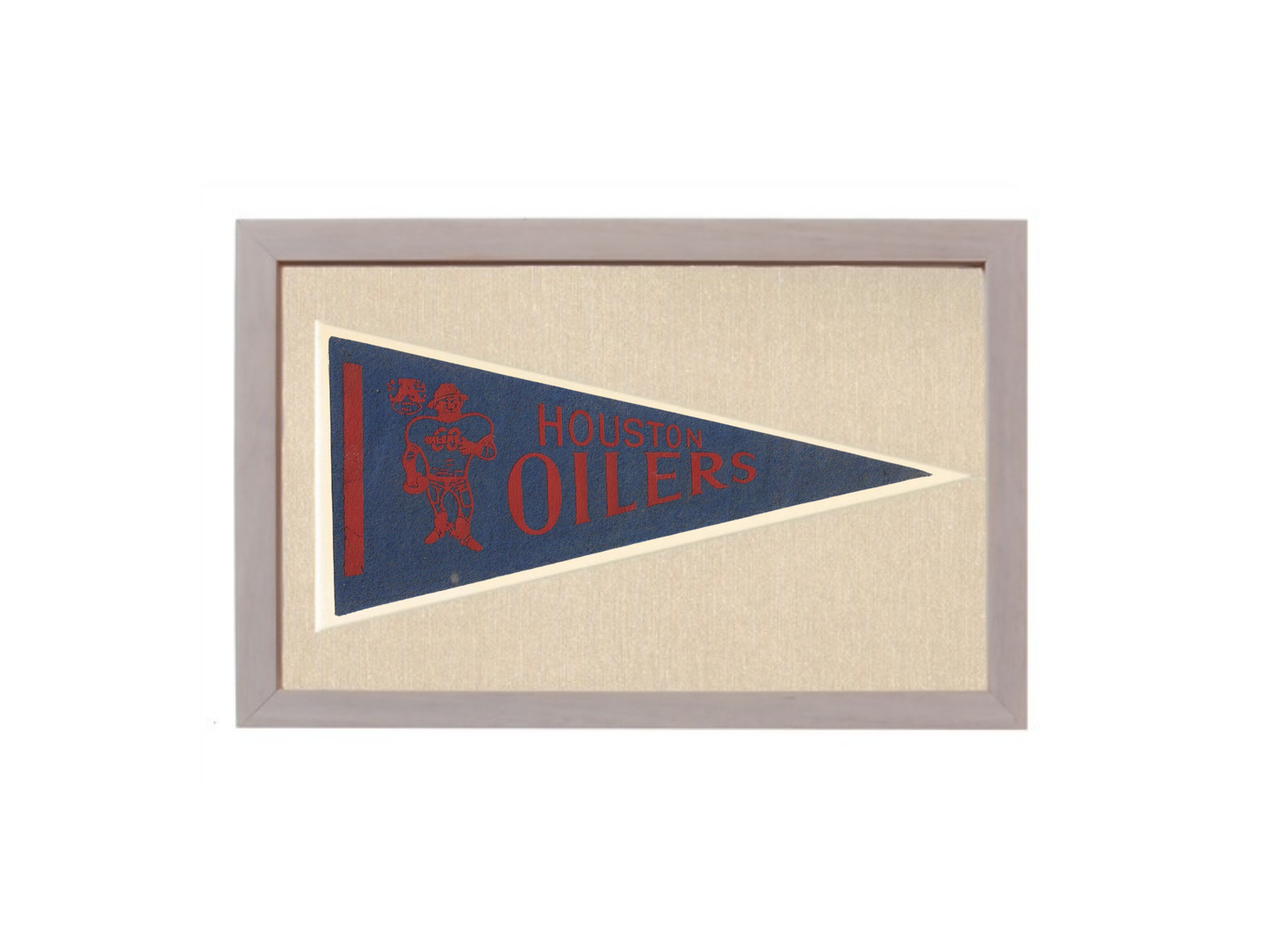 Vintage Houston Oilers Pennant