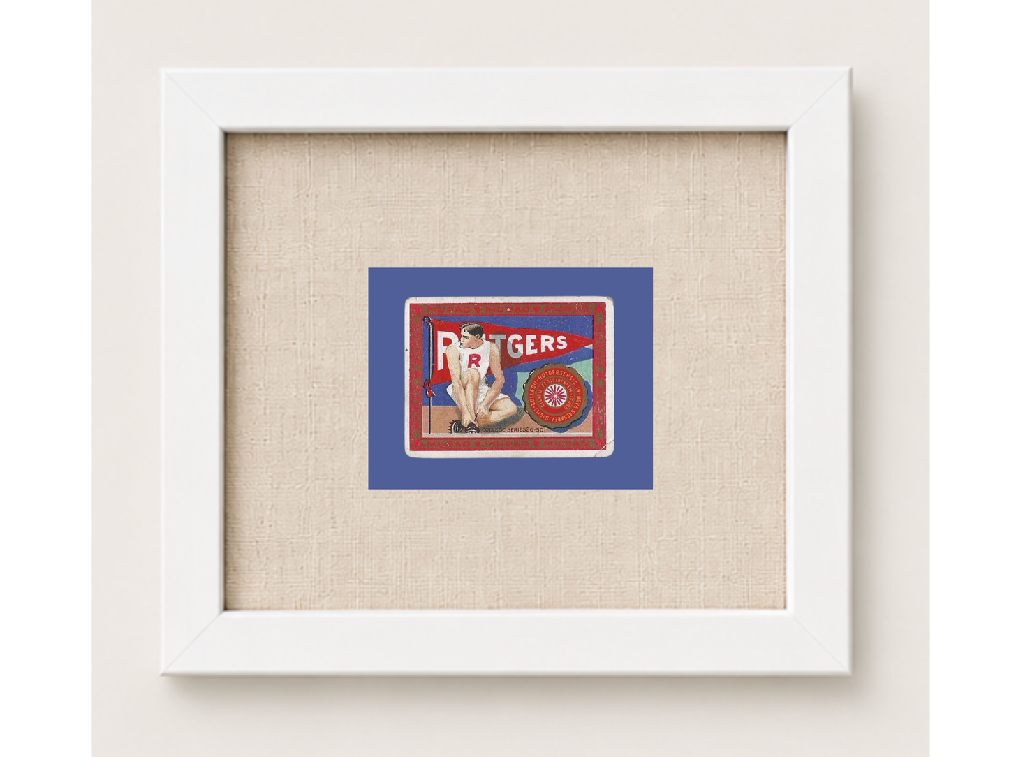 Vintage Rutgers University Tobacco Card