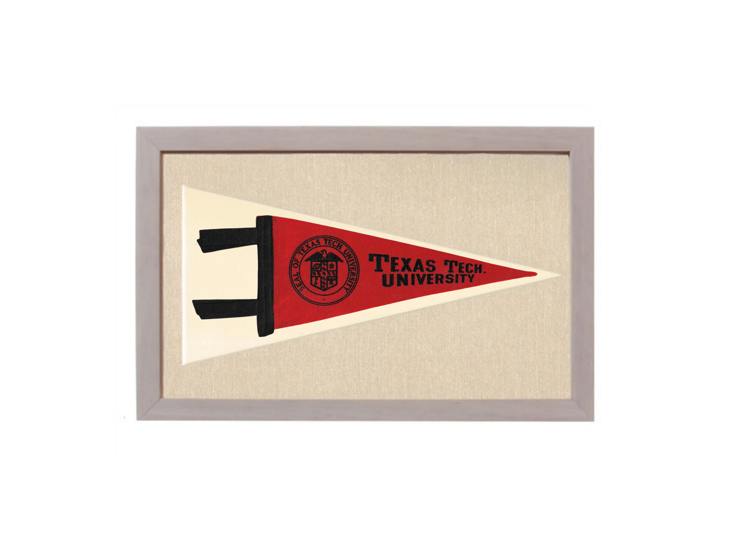 Vintage Texas Tech University Pennant