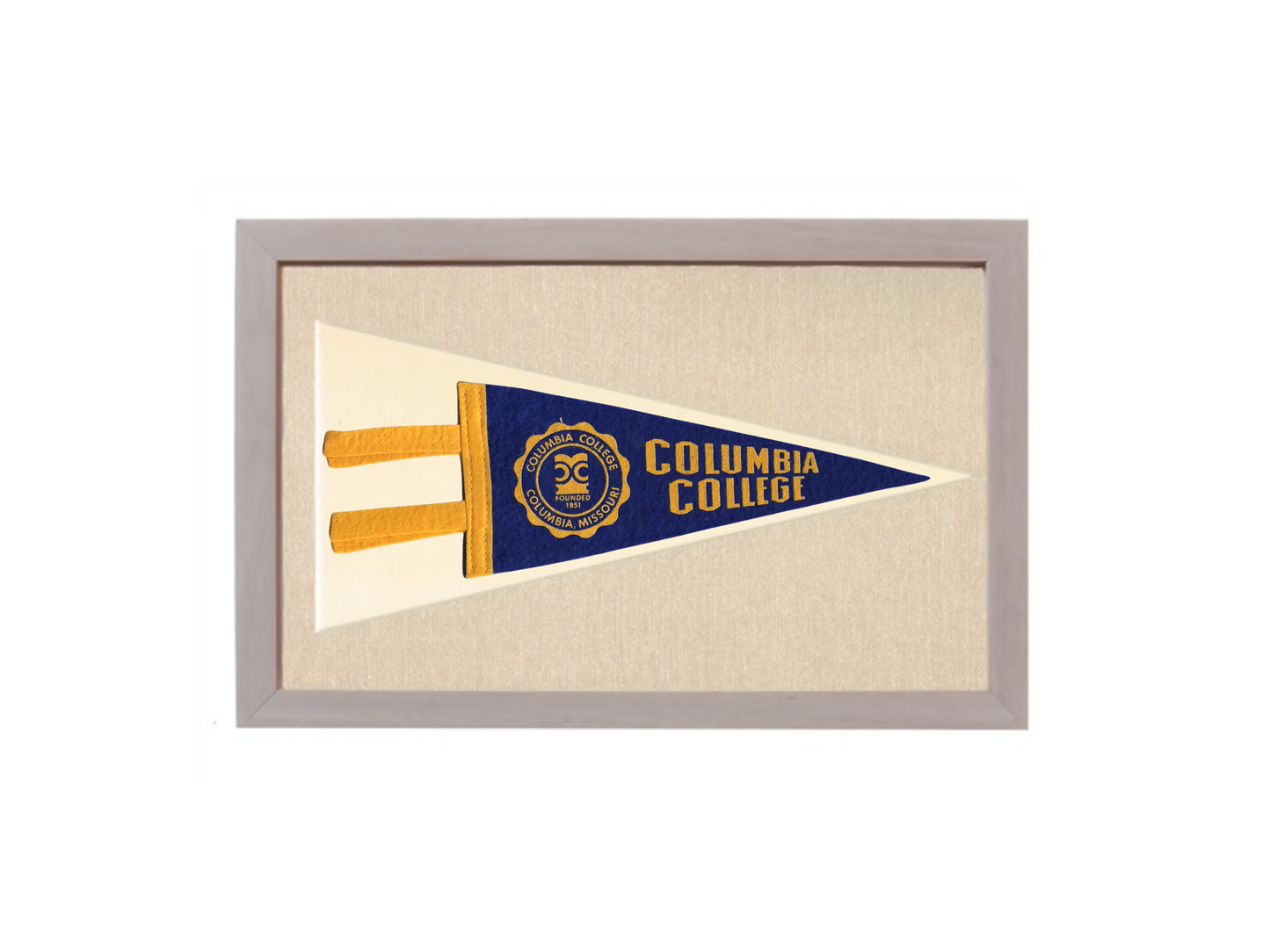 Vintage Columbia College Pennant