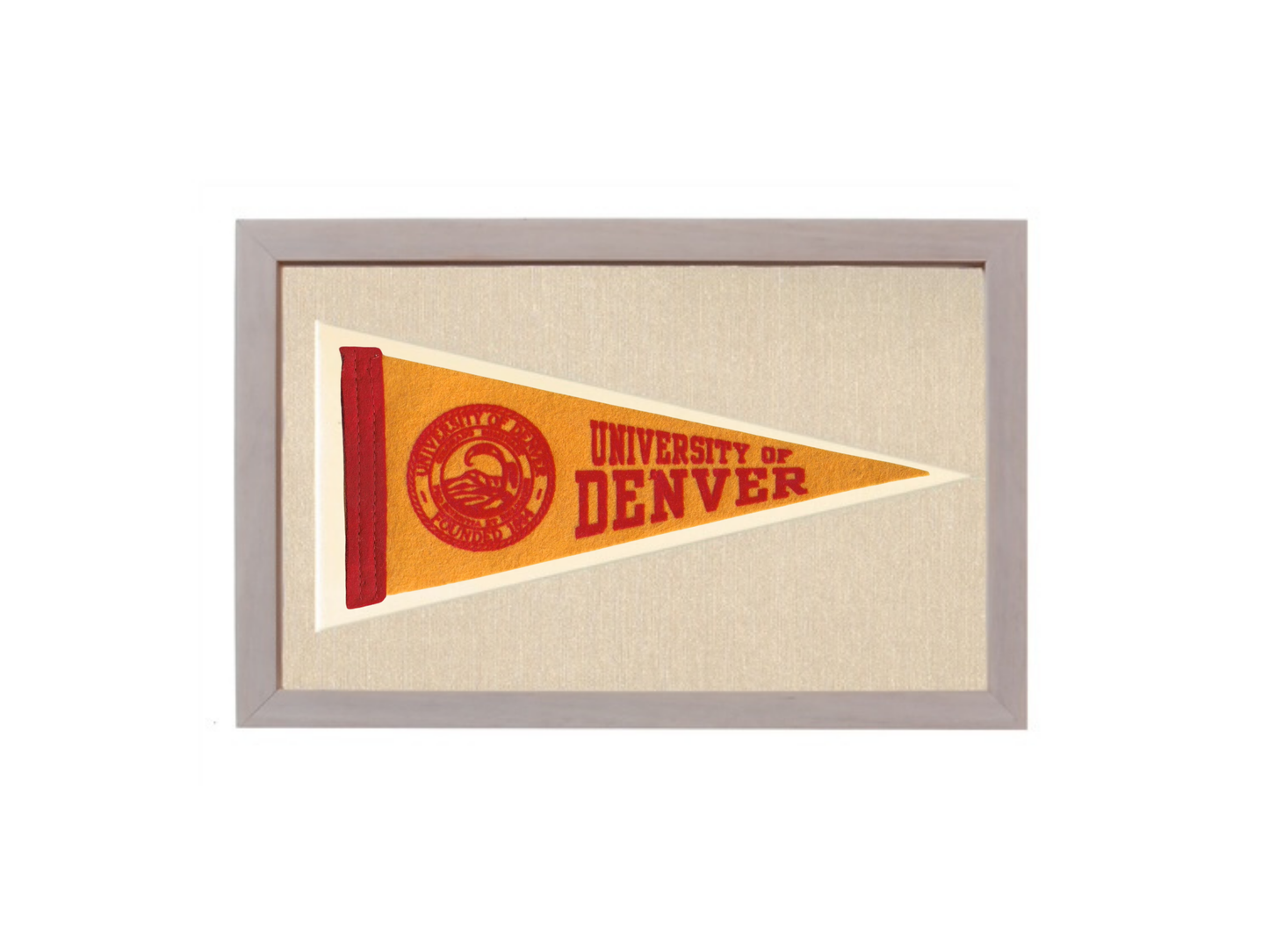 Vintage University of Denver Pennant