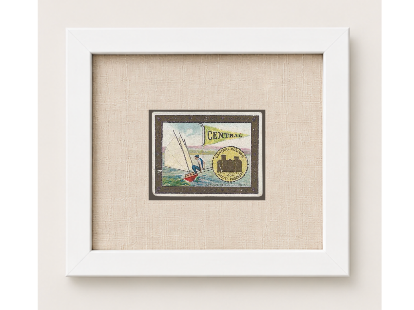 Vintage Central University Tobacco Card