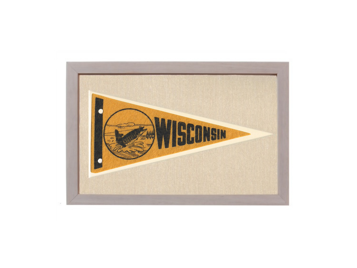 Vintage Wisconsin Pennant