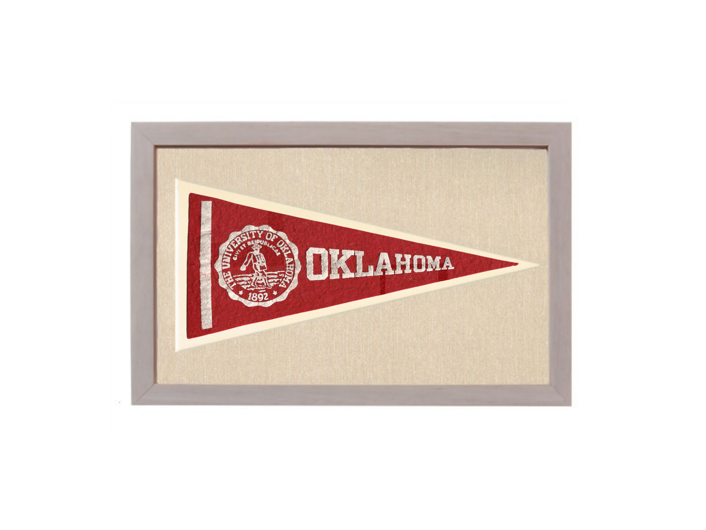 Vintage University of Oklahoma Pennant