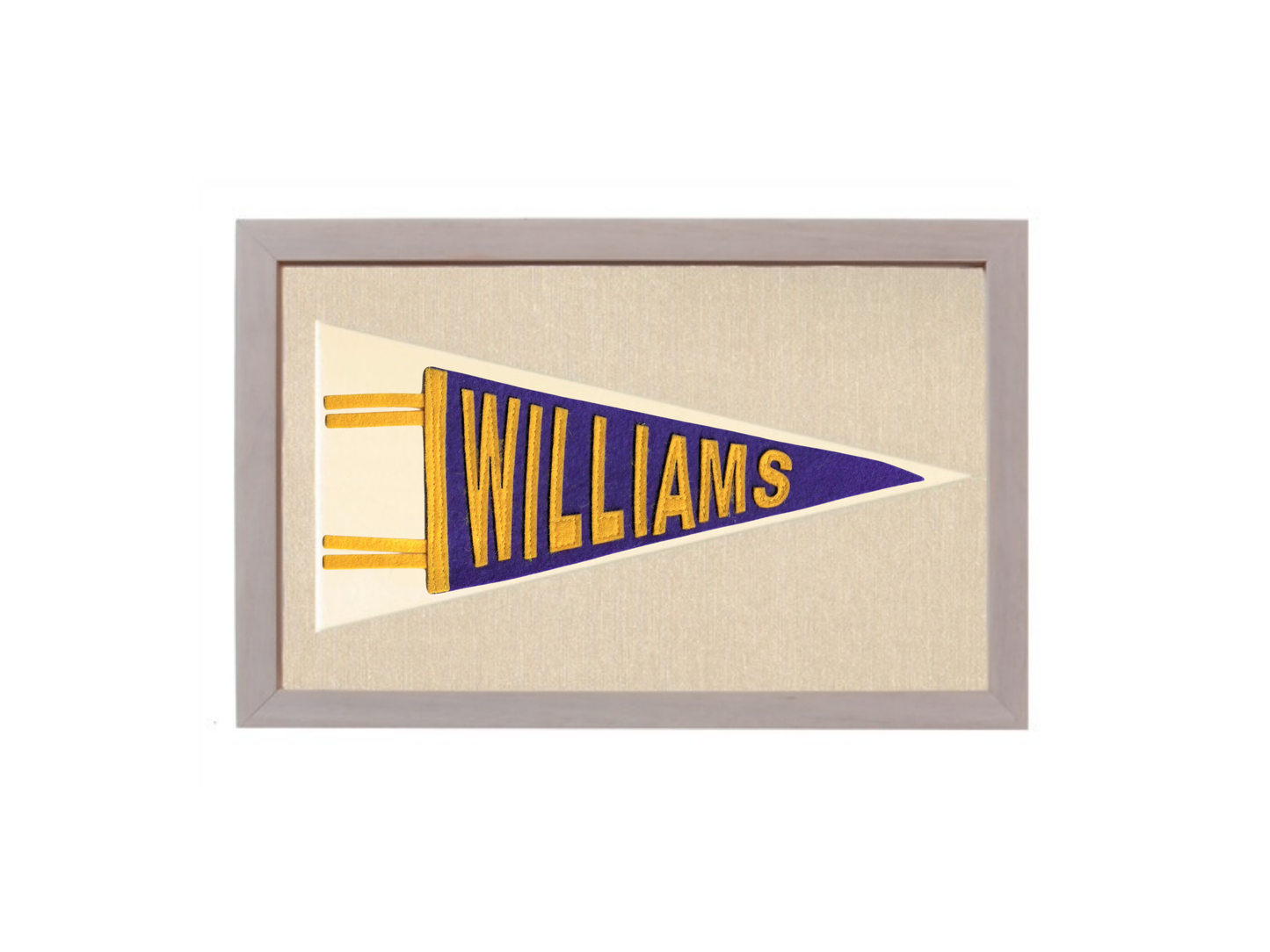 Hand made Williams College Pennant
