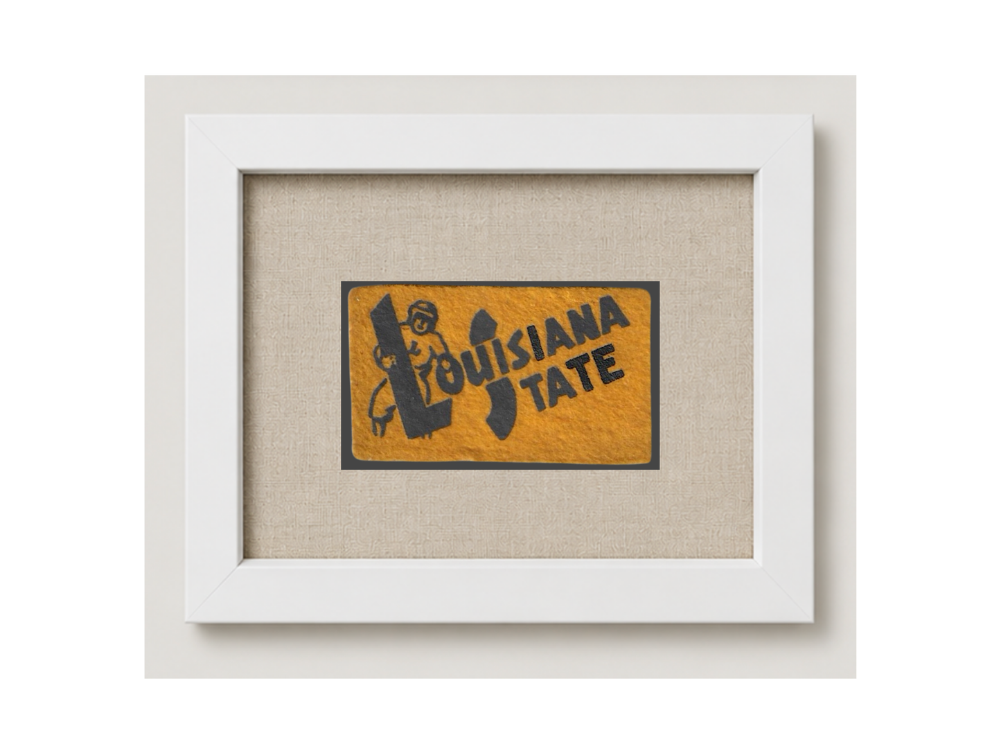 Vintage Louisiana State University Felt Pennant