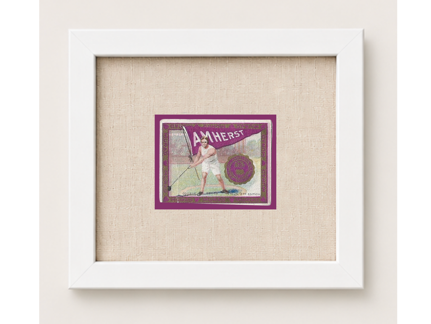 Vintage Amherst College Tobacco Card