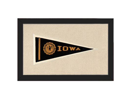 Vintage University of Iowa Pennant