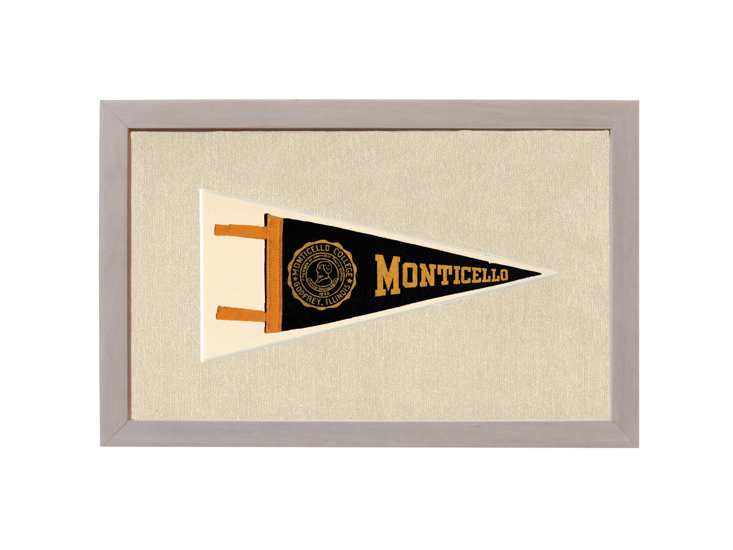 Vintage Monticello College Pennant