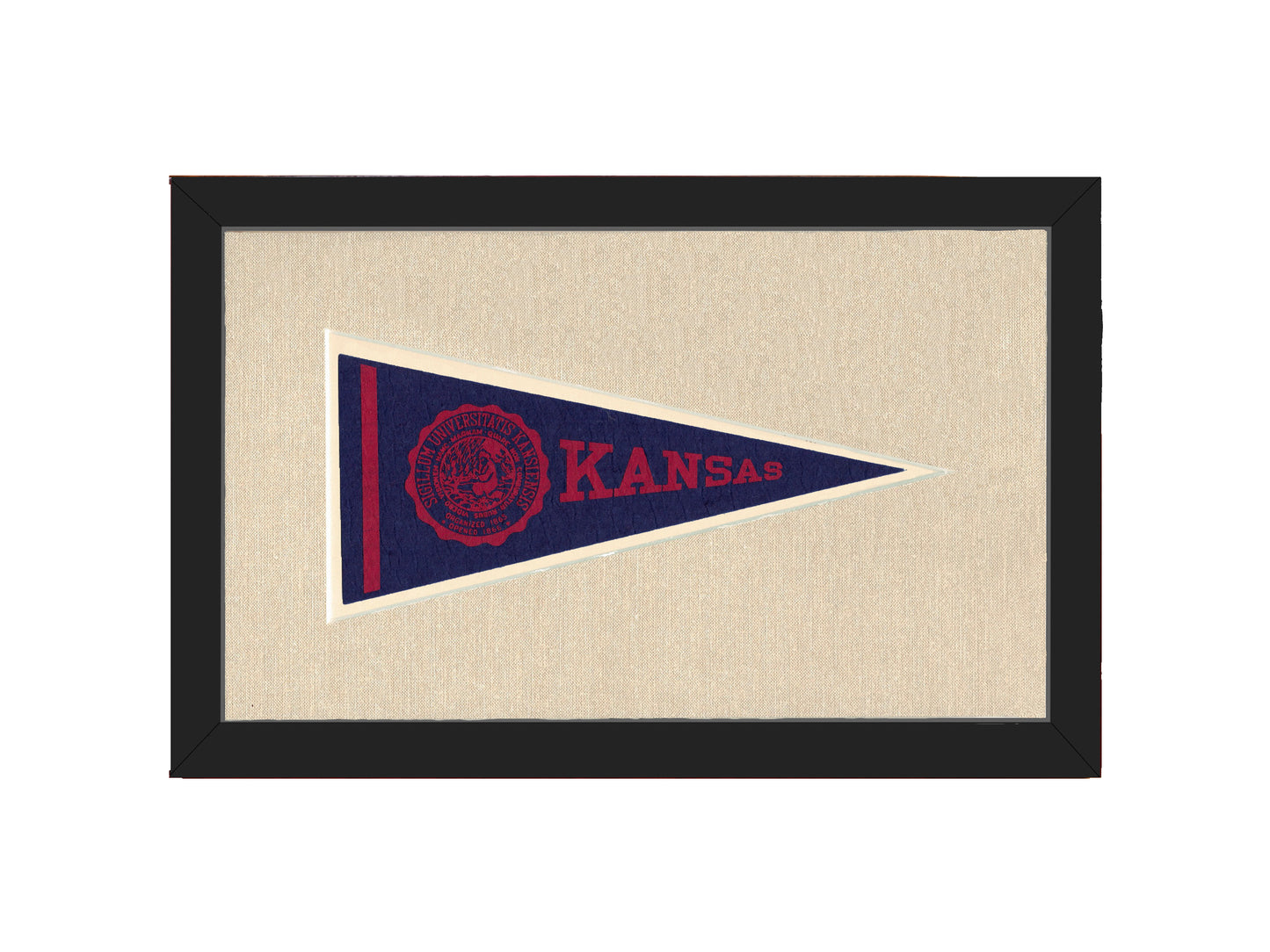 Vintage University of Kansas Pennant
