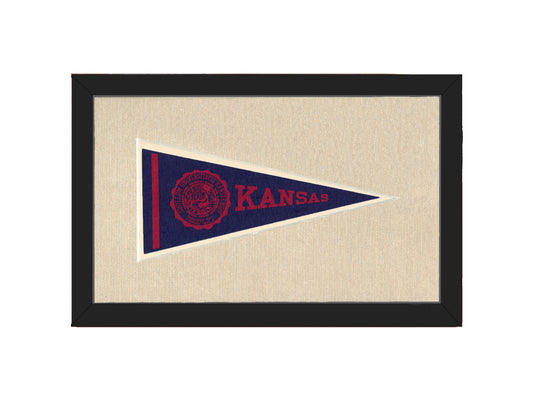 Vintage University of Kansas Pennant
