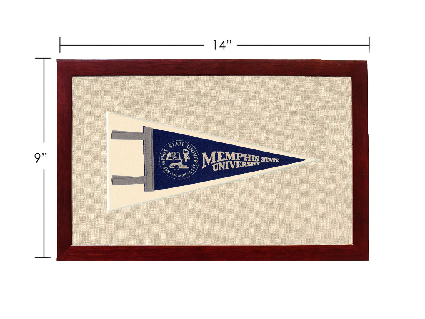 Vintage Memphis State University Pennant