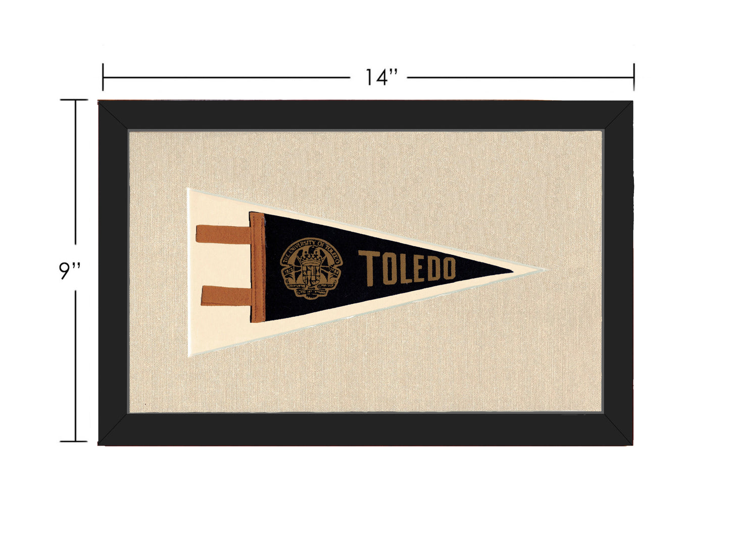 Vintage University of Toledo Pennant