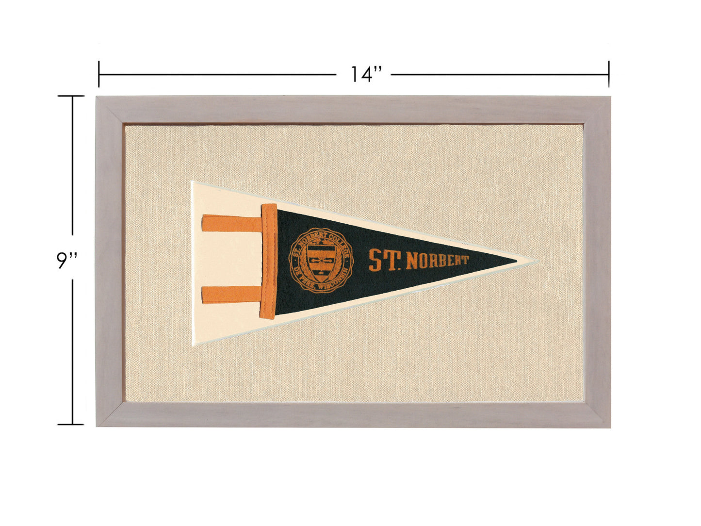 Vintage St Norbert College Pennant